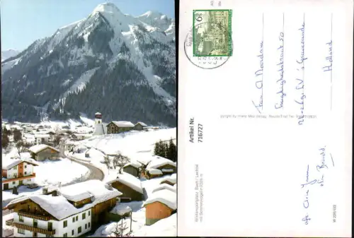 716727 Bach Lechtal mit Sonnenkogeln Winteransicht