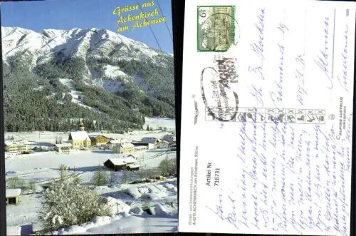 716731 Achenkirch am Achensee Winteransicht pub Alpine Luftbild 1606