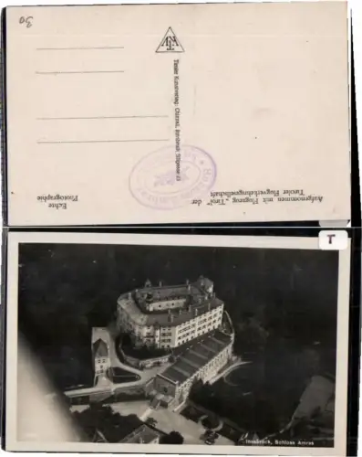 65491,Fliegeraufnahme Innsbruck Schloss Amras 1940