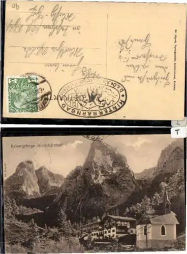 65520,Kaisergebirge Hinterbärenbad b. Kufstein 1910