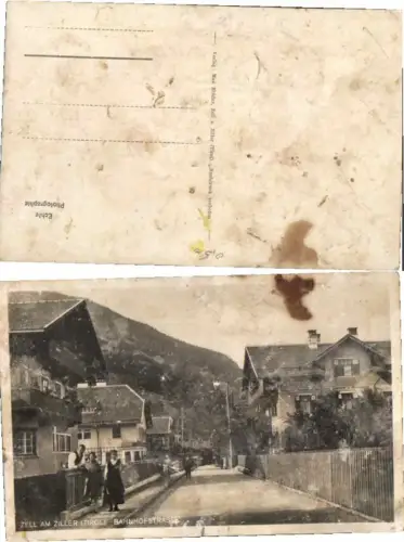 67248,Zell am Ziller Strassenpartie Bahnhofstrasse 1930