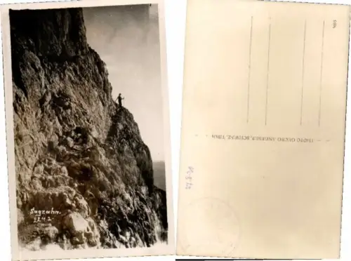 67740,Fotokarte Sagzahn Kletterer b Maurach Achensee