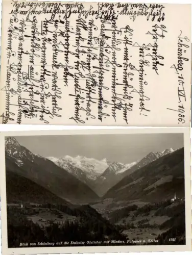 67757,Blick v. Schönberg a. Mieders Fulpmes Telfes