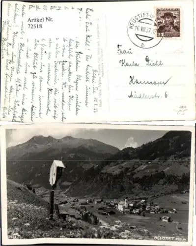 72518,Neustift im Stubai Marterl am Berg 1937