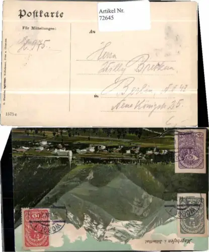 72645,Mayrhofen im Zillerthal Zillertal 1905