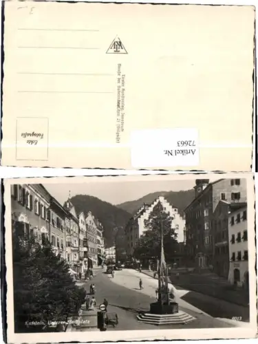 72663,Kufstein Unterer Stadtplatz Autobus Bus Oldtimer
