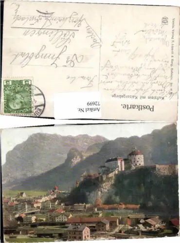72699,Kufstein m. Kaisergebirge Kunstkarte