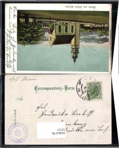 72717,Litho Gruß aus Maria Absam bei Hall Tirol 1900