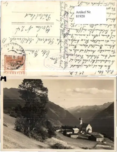 81920,FotoAK Bartholomäberg b Schruns Gasthaus Stempel
