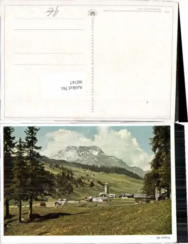90747,Am Arlberg Lech Wiesenansicht