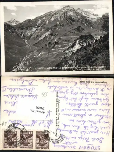 101693,Stuben am Arlberg Flexenstrasse pub Risch Lau 1936