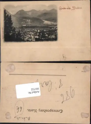 101722,Gruss aus Bludenz 1900