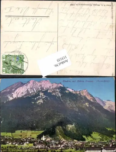 115155,Bludenz m. Hohen Frassen pub Purger Co 11687