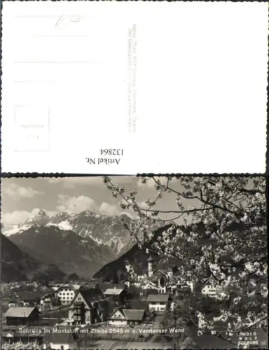 132864,Schruns i. Montafon m. Zimba u. Vandanser Wand Ansicht