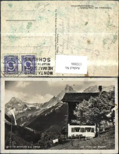 132886,Schruns Montjola geg Zimba Ansicht Haus 1932 pub Risch Lau 3911
