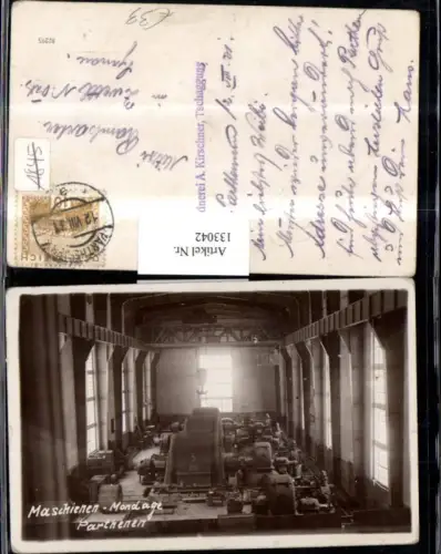 133042,Parthenen Innenansicht Maschinen Montage Halle 1931