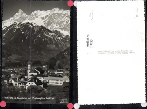 133283,Schruns i. Montafon m. Zimbaspitze Ansicht