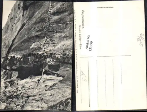 133290,Flexenstrasse Strecke Stuben Zürs Ansicht 1915