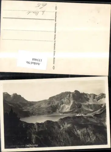 133468,Lünersee v. Saulenweg Brand b. Bludenz Ansicht