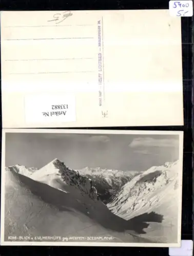 133882,Blick v. d. Ulmerhütte geg. Westen Scesaplana Winteransicht
