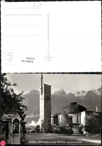 133934,Bludenz Hl. Kreuzkirche geg. Rhätikon pub Risch Lau 6958