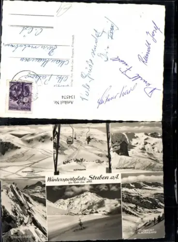 134574,Stuben a. Arlberg MehrbildAk Winter pub Risch Lau 4089
