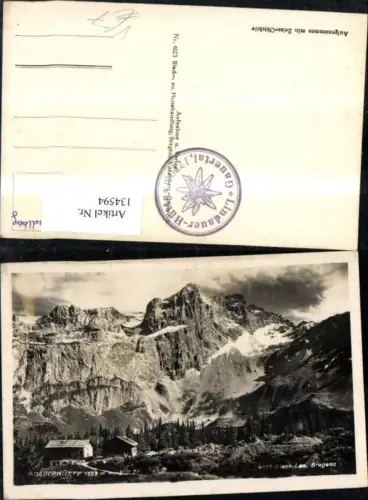 134594,Lindauer Hütte m. Sulzfluh Latschau pub Risch Lau 4023
