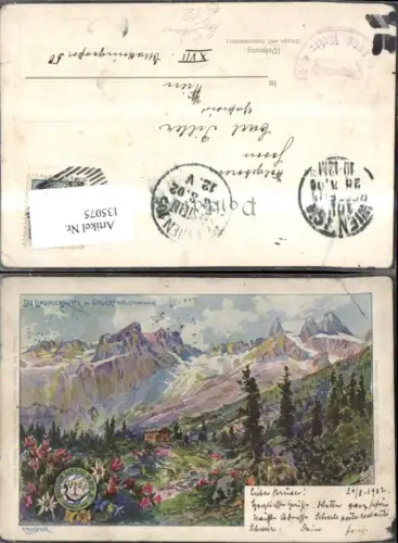 135075,Lindauerhütte i. Gauertal Schruns 1902