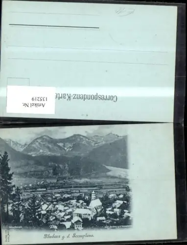 135219,Bludenz g. d. Scesaplana Ansicht