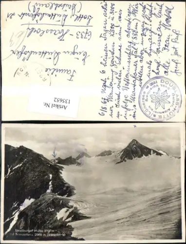 135652,Straßburger Hütte m. Scesaplana Bergansicht