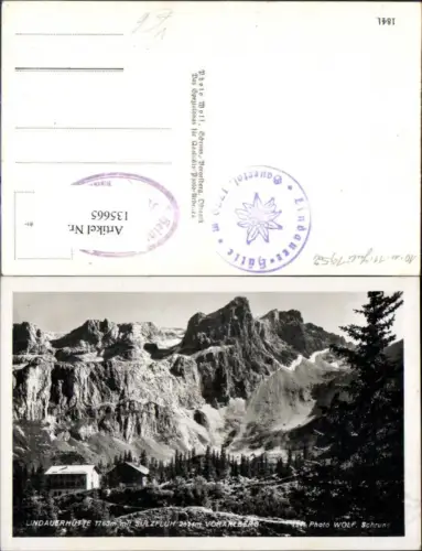 135665,Lindauerhütte Sulzfluh Schruns Bergansicht pub Foto Wolf