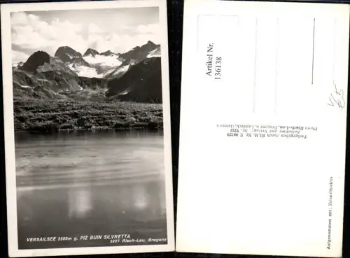 136138,Versailsee geg. Piz Buin Silvretta Ansicht pub Risch Lau 5227