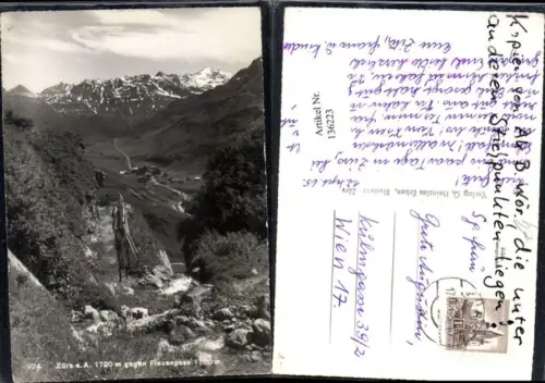 136223,Zürs a. Arlberg geg. Flexenpass Ansicht 1965