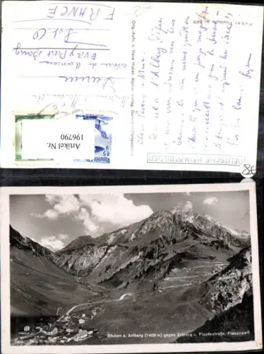 196790,Stuben a. Arlberg geg. Arlberg u. Flexenstraße Flexenpaß