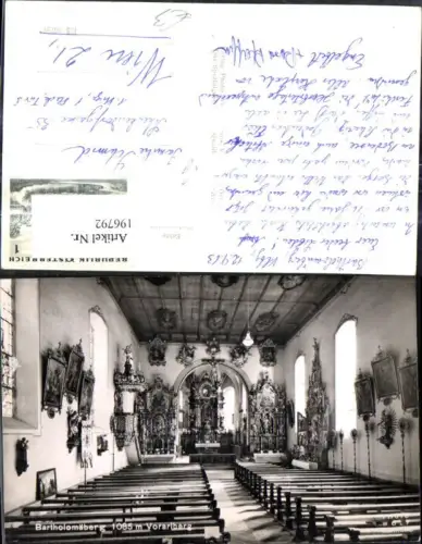 196792,Bartholomäberg Innenansicht Kirche