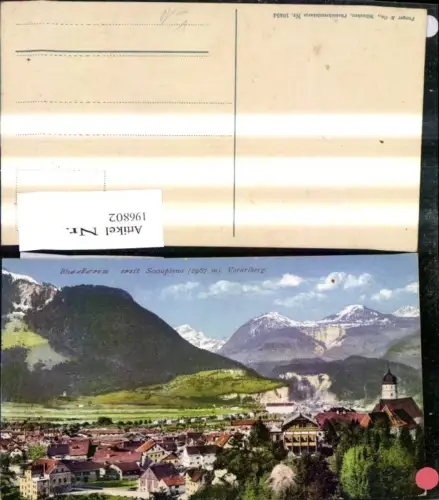196802,Bludenz m. Scesaplana pub Purger Co 10454