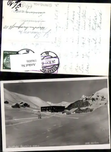 196806,Faschina Sporthotel i. Winter pub Foto Heim 2212 Stempel Postablage Fontanella über Bludenz