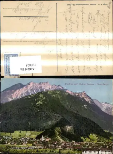 196825,Bludenz m. Hohen Frassen pub Purger Co 11687