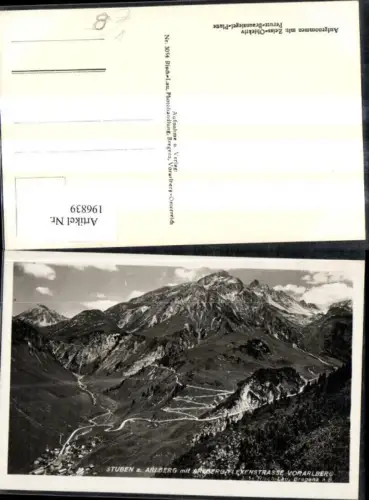 196839,Stuben a. Arlberg m. Arlberg Flexenstrasse pub Risch Lau 3054