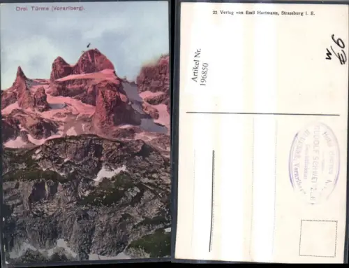 196850,Drei Türme Bergansicht b. Latschau bei Tschagguns