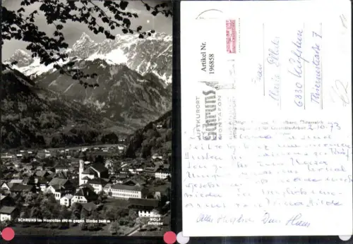 196858,Schruns i. Montafon geg. Zimba pub Foto Wolf