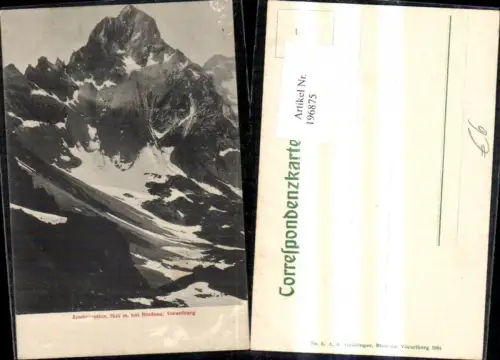 196875,Zimberspitze Zimbaspitze b. Bludenz Bergansicht