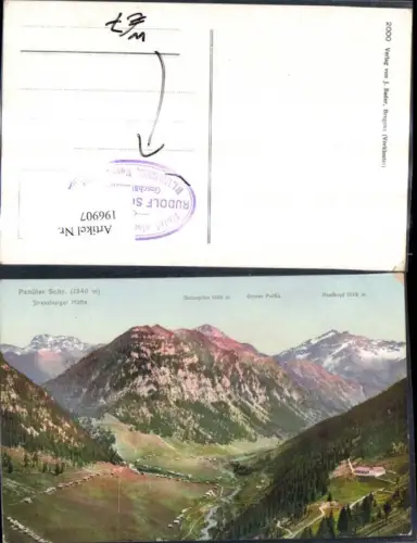 196907,Panüler Schrofen Panüllerschrofen Panülerkopf b. Brand Bludenz Gipfelkarte