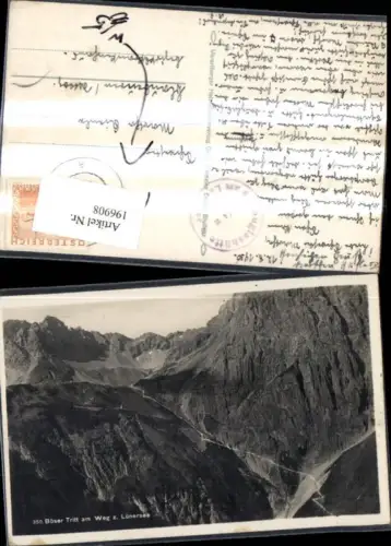 196908,Böser Tritt a. Weg z. Lünersee Brand Bludenz