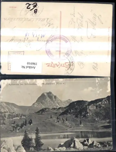 196910,Körbersee m. Schroecken Schröcken Widderstein