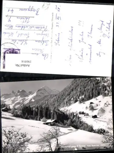 196914,Gauertal geg. Drei Türme Schruns Winteransicht pub Risch Lau 4584