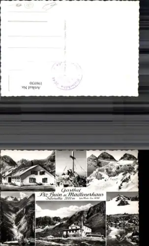 196930,Gasthof Piz Buin u. Madlenerhaus Silvretta Mehrbild Ak pub Risch Lau 1456