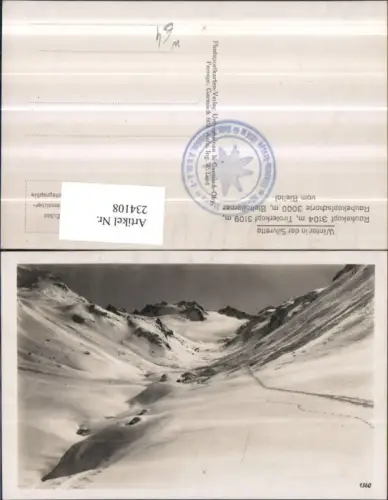 234108,Winter in d. Silvretta Rauhekopf Tirolerkopf Rauhekopfscharte Bieltalferner v. Bieltal b. Gaschurn