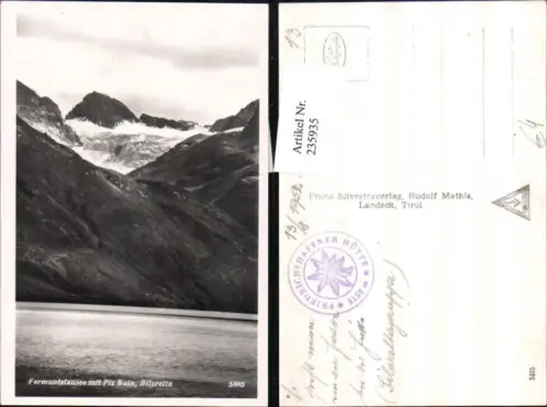 235935,Fermuntstausee b. Vermunt m. Piz Buin Silvretta Bergkulisse