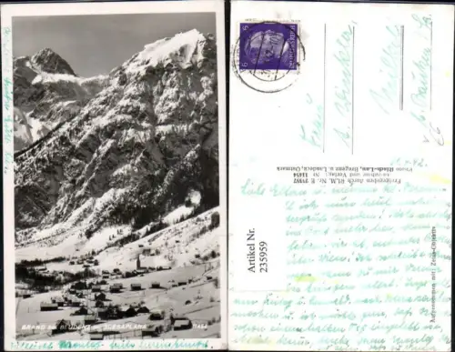 235959,Brand b. Bludenz Totale m. Scesaplana Winterbild pub Risch-Lau 11454